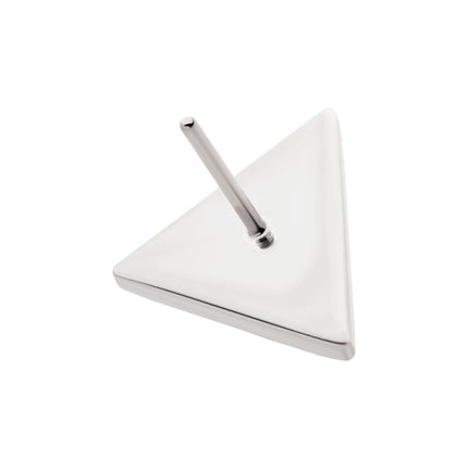 Invictus Titanium Threadless Hammered Triangle Top