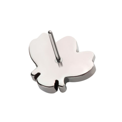 Invictus Titanium Threadless with Prong Set CZ Bee Top