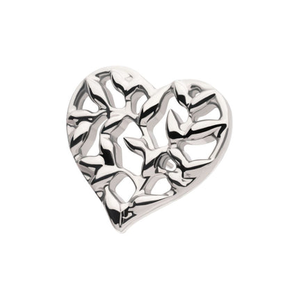 Invictus Titanium Threadless Heart of Vines Top