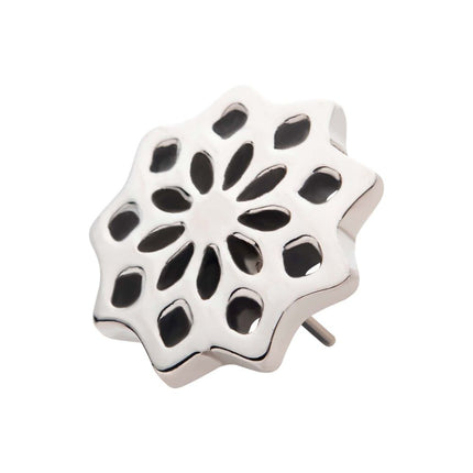 Invictus Titanium Threadless Mandala Flower Top