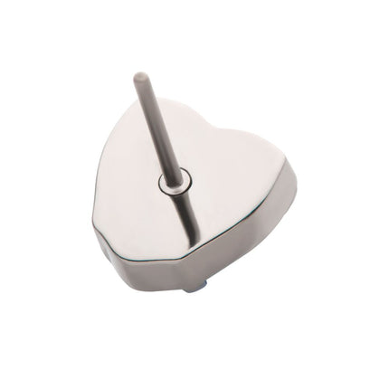 Invictus Titanium Threadless with Prong Set Opal Heart Top