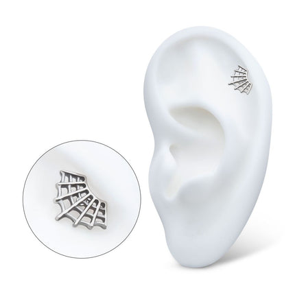 Invictus Titanium Threadless Fan Shape Spiderweb Top