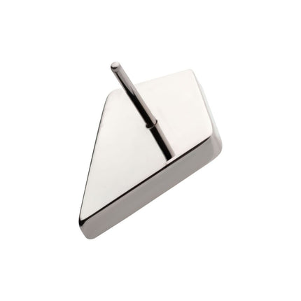 Invictus Titanium Threadless Bezel Set Kite Shape Stone Top