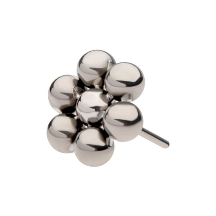 Invictus Titanium Threadless 7 Beads Hexagon Shape Top