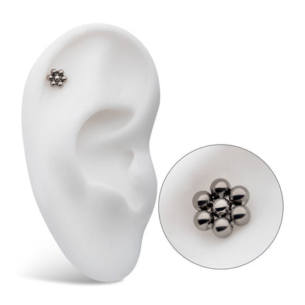 Invictus Titanium Threadless 7 Beads Hexagon Shape Top