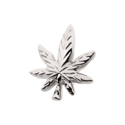 Invictus Titanium Threadless Pot Leaf Top