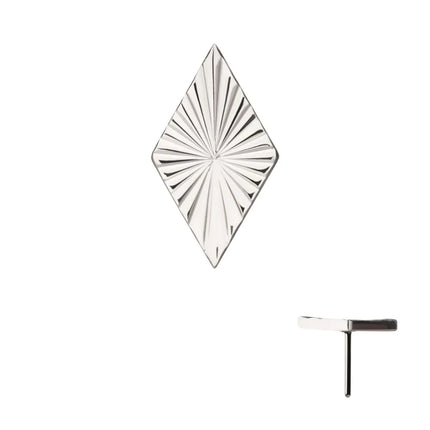 Invictus Titanium Threadless Corrugated Rhombus Top