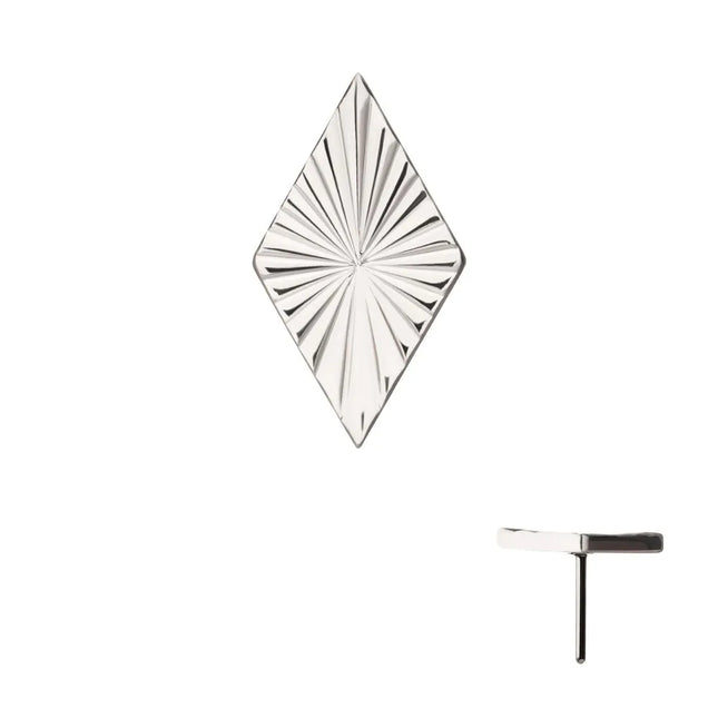 Invictus Titanium Threadless Corrugated Rhombus Top