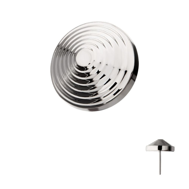Invictus Titanium Threadless Tiered Dome Disk Top