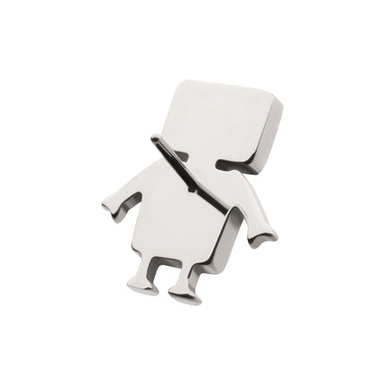 Invictus Titanium Threadless Prong Set Gem Robot Top