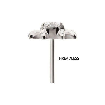 Invictus 24KT Gold PVD Titanium Threadless Spider Top