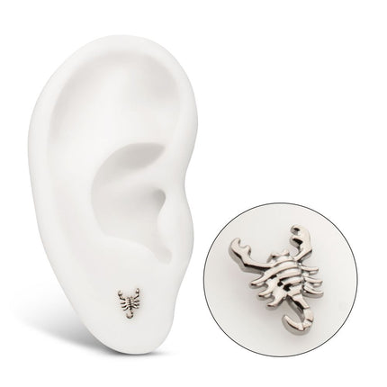 Invictus Titanium Threadless Low Profile 3D Scorpion Top
