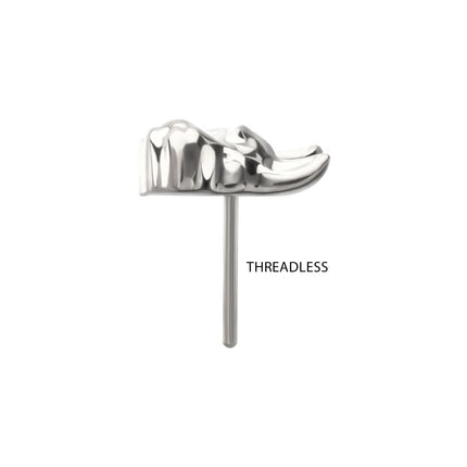 Invictus Titanium Threadless Low Profile 3D Cat's Head Top