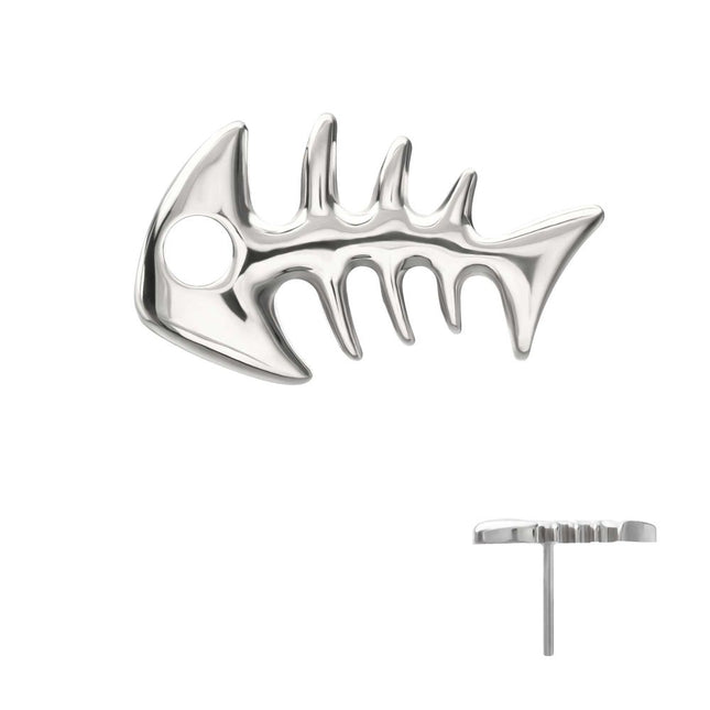 Invictus Titanium Threadless Low Profile 3D Fishbone Top