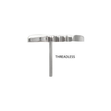 Invictus Titanium Threadless Low Profile 3D Fishbone Top
