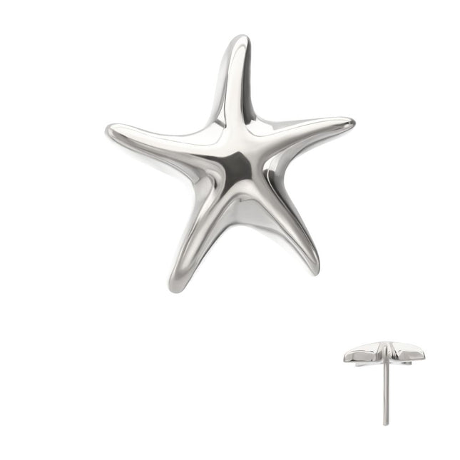 Invictus Titanium Threadless Low Profile 3D Starfish Top