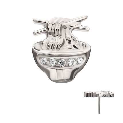 Invictus Titanium Threadless Pave Gem Ramen Top