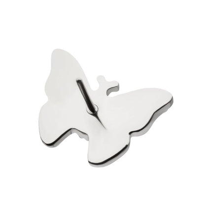 Invictus Titanium Threadless Prong Set Gem Multi-Gem Butterfly Top
