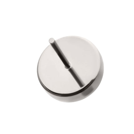 Invictus Titanium Threadless Bezel Set Round Natural Stone Top
