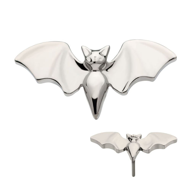 Invictus Titanium Threadless Bat with Open Wings Top