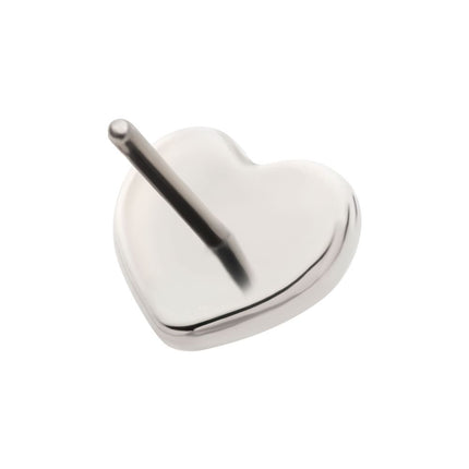 Invictus Titanium Threadless Puffed Heart Top