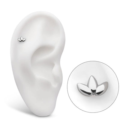 Invictus Titanium Threadless Fan Shape Petals 3-Cluster Top