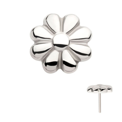 Invictus Titanium Threadless 8 Petal Flower Shape Top