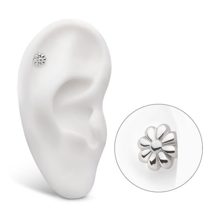 Invictus Titanium Threadless 8 Petal Flower Shape Top