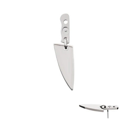 Invictus Titanium Threadless Knife Top with Bottom Blade Dangle
