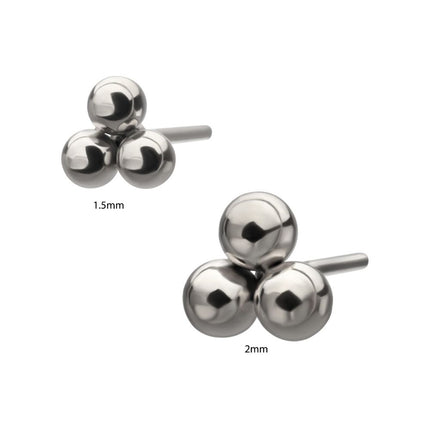 Invictus Titanium Threadless Trinity Ball Top