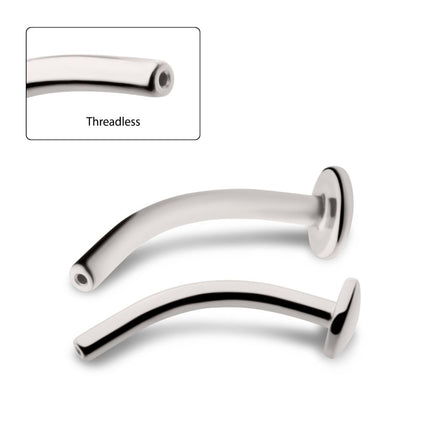 Invictus Titanium Threadless with Fixed Disk Floating Navel Bar