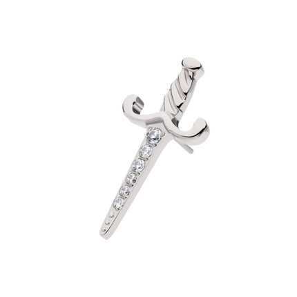 Invictus Titanium Threadless Dagger with 6-Gem Blade Top
