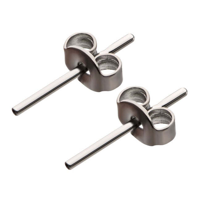 Invictus Titanium Threadless Butterfly Ear Post