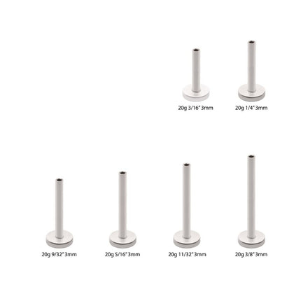 Invictus Titanium Threadless Labret 3mm Base