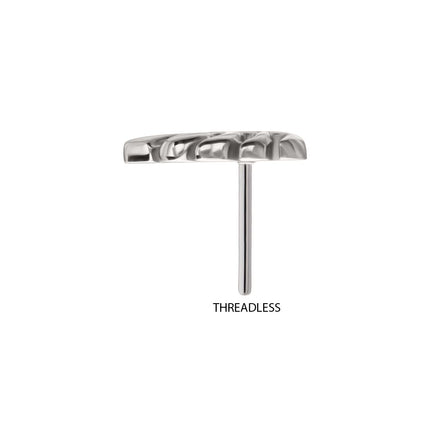 Invictus Titanium Threadless Monstera Leaf Top