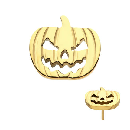 Invictus 24Kt Gold PVD Titanium Threadless Pumpkin Top