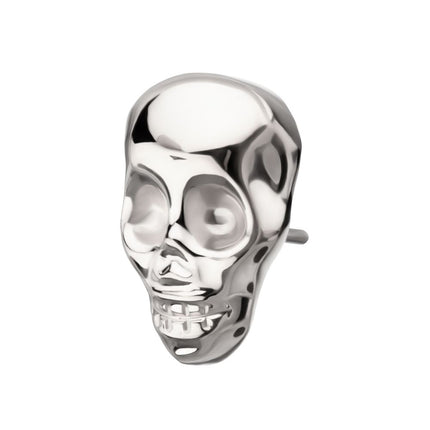 Invictus Titanium Threadless 3D Skull Head Top
