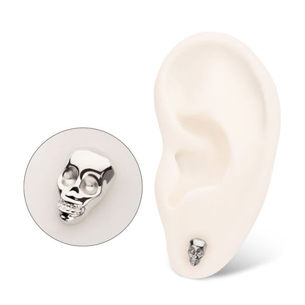 Invictus Titanium Threadless 3D Skull Head Top