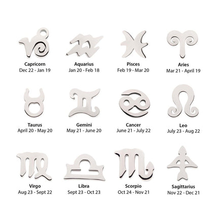 Invictus Titanium Threadless Zodiac Sign Tops