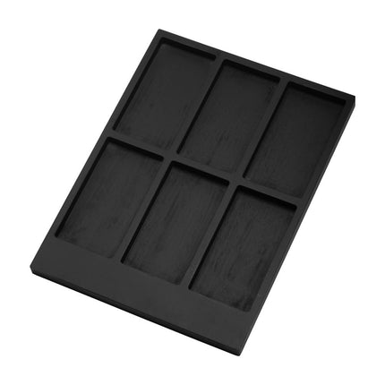 Invictus Matte Black Finish Wood Modular Empty Display Base