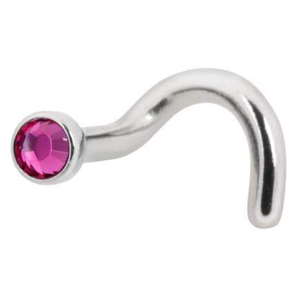 Titanium Highline Jewelled Nose Stud
